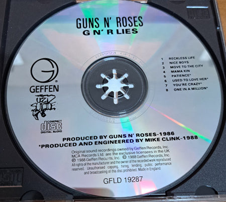 Guns N' Roses : G N' R Lies (CD, Album, RE, Uzi)
