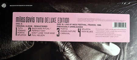 Miles Davis : Tutu (LP, Album, RE, RM, 180 + LP, Album, 180 + Dlx)