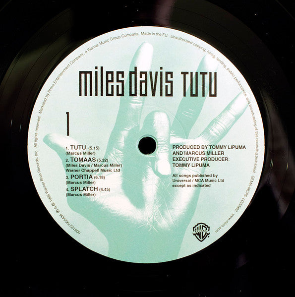 Miles Davis : Tutu (LP, Album, RE, RM, 180 + LP, Album, 180 + Dlx)
