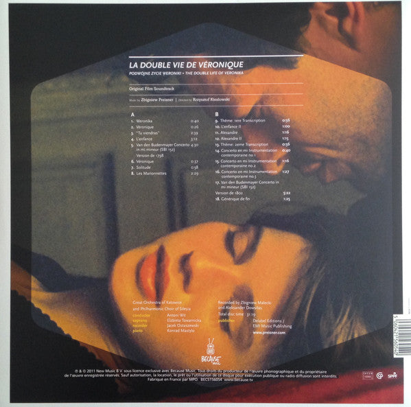 Zbigniew Preisner : La Double Vie De Véronique = Podwójne Życie Weroniki = The Double Life Of Veronika (Original Film Soundtrack) (LP, Album, RE + CD, Album, RE)