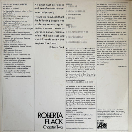 Roberta Flack : Chapter Two (LP, Album)