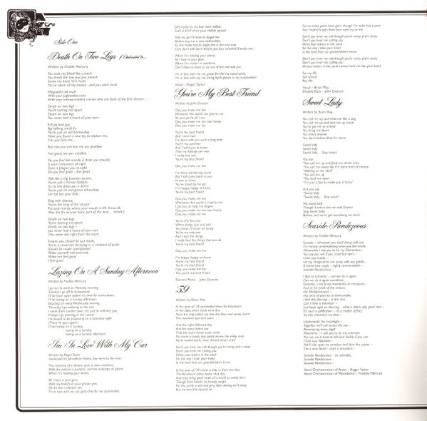Queen : A Night At The Opera (LP, Album, RE, RM, Hal)