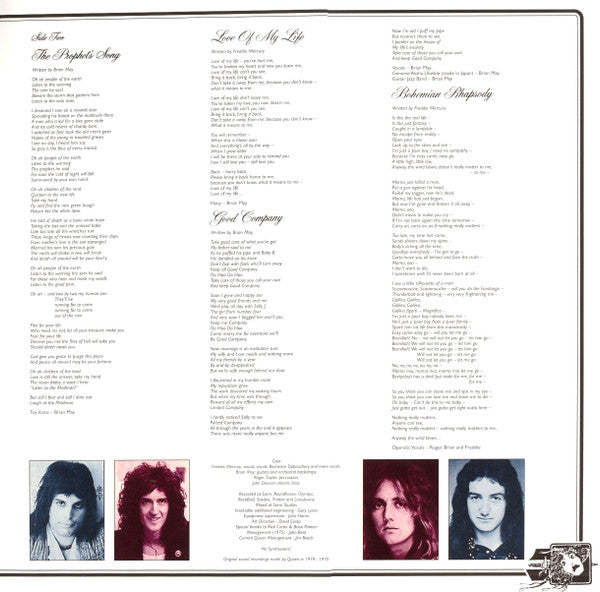 Queen : A Night At The Opera (LP, Album, RE, RM, Hal)