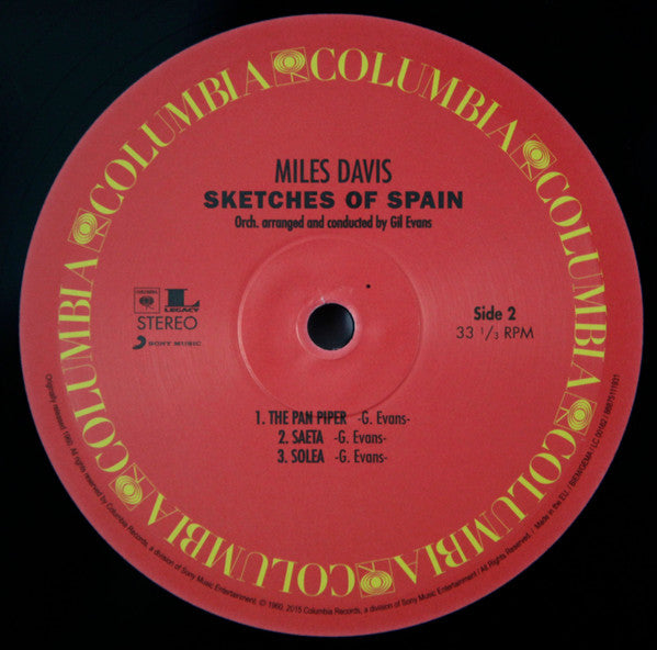 Miles Davis : Sketches Of Spain (LP, Album, RE, 180)