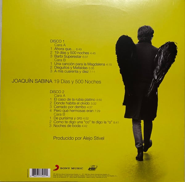 Joaquín Sabina : 19 Días Y 500 Noches (2xLP, Album, RE)