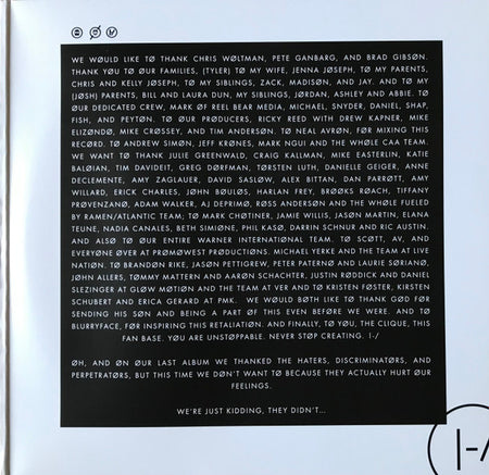 Twenty One Pilots : Blurryface (2xLP, Album)