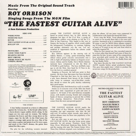 Roy Orbison : Singing Songs From The M.G.M Film "The Fastest Guitar Alive" (LP, Album, RE)