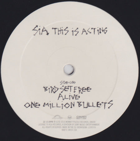 Sia : This Is Acting (LP + LP, Whi + Album)
