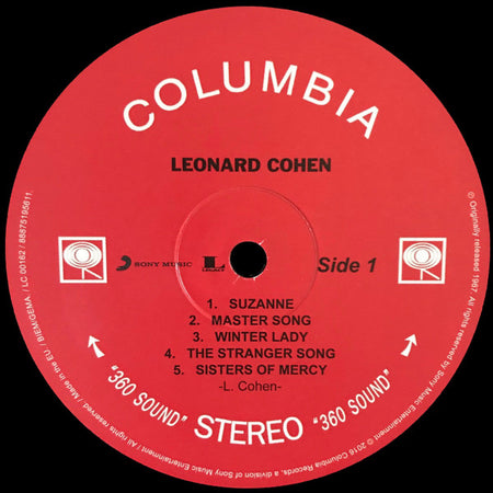 Leonard Cohen : Songs Of Leonard Cohen (LP, Album, RE, 180)