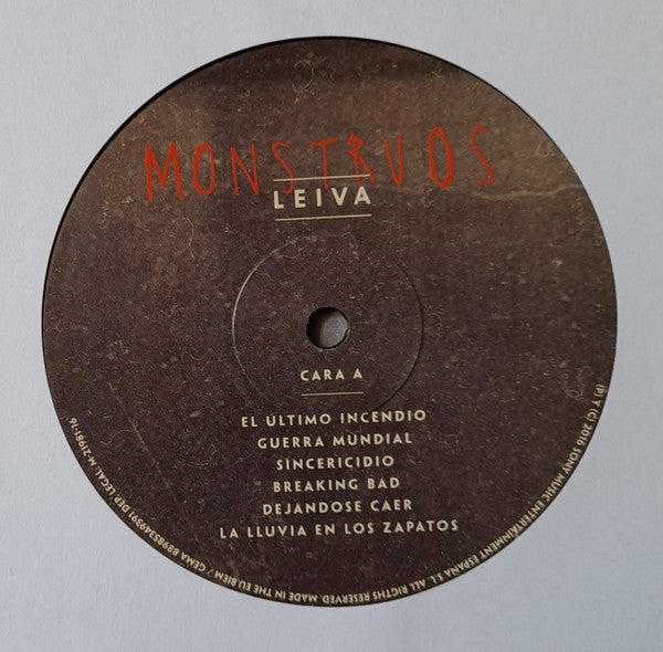 Leiva (2) : Monstruos (LP, Album)