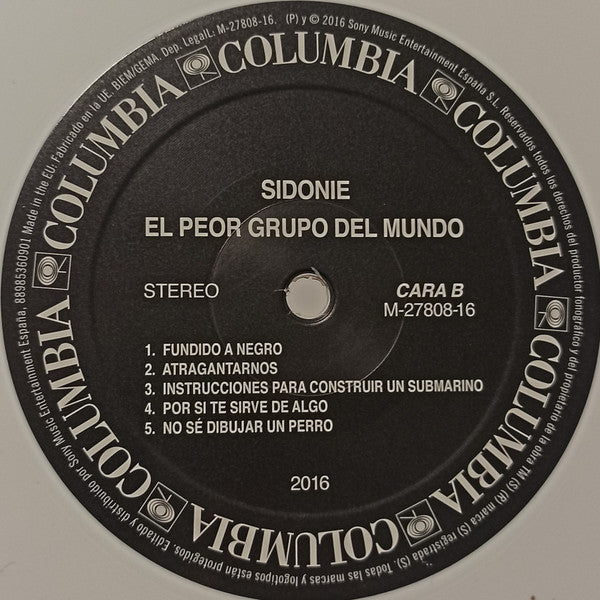 Sidonie : El Peor Grupo Del Mundo (LP, Album, Whi)