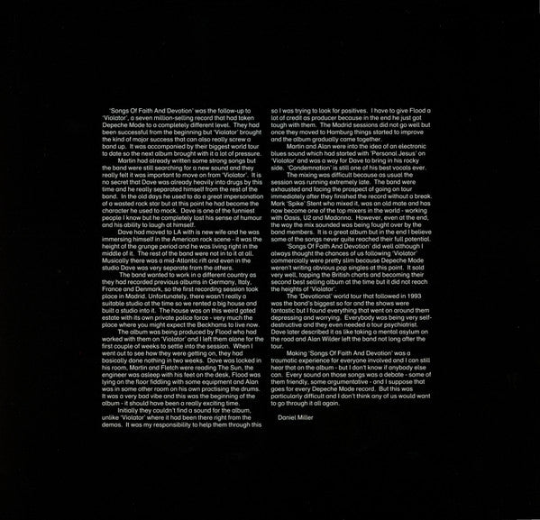 Depeche Mode : Songs Of Faith And Devotion (LP, Album, RE, RM, Gat)