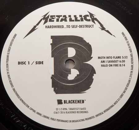 Metallica : Hardwired...To Self-destruct (2xLP, Album, Gat)