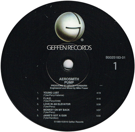 Aerosmith : Pump (LP, Album, RE, 180)