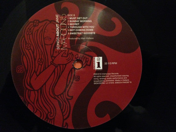 Maroon 5 : Songs About Jane (LP, Album, RE, 180)