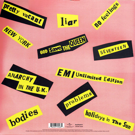 Sex Pistols – Never Mind the Bollocks - Quiosco Morrison