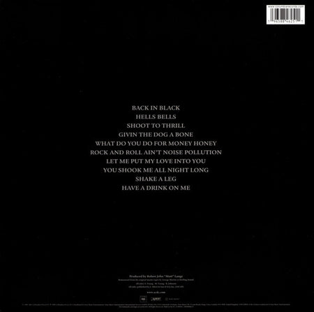 AC/DC – Back in Black [50th Anniversary – Black & White Vinyl - Quiosco Morrison