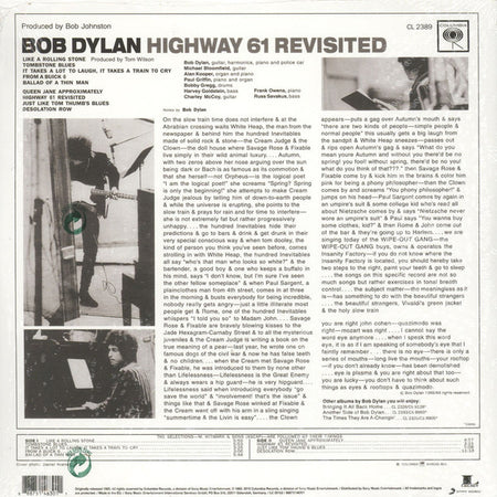 Bob Dylan - Highway 61 Revisited - Quiosco Morrison