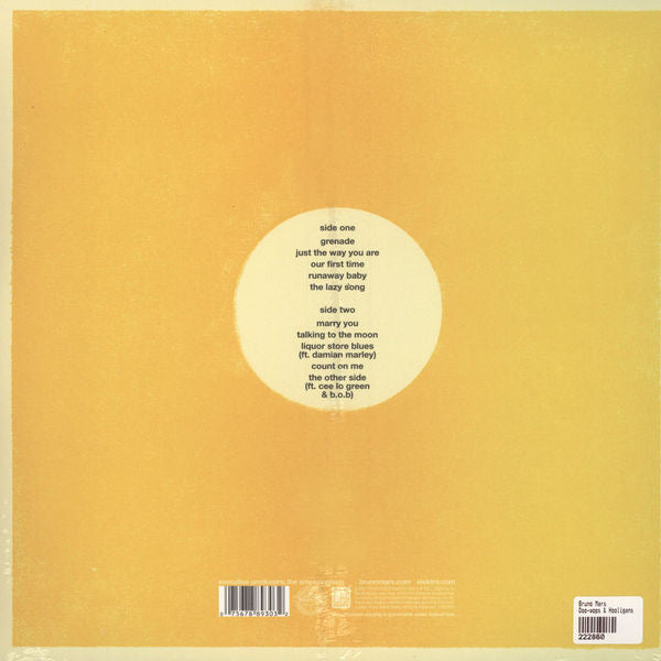 Bruno Mars - Doo-Wops & Hooligans - Quiosco Morrison