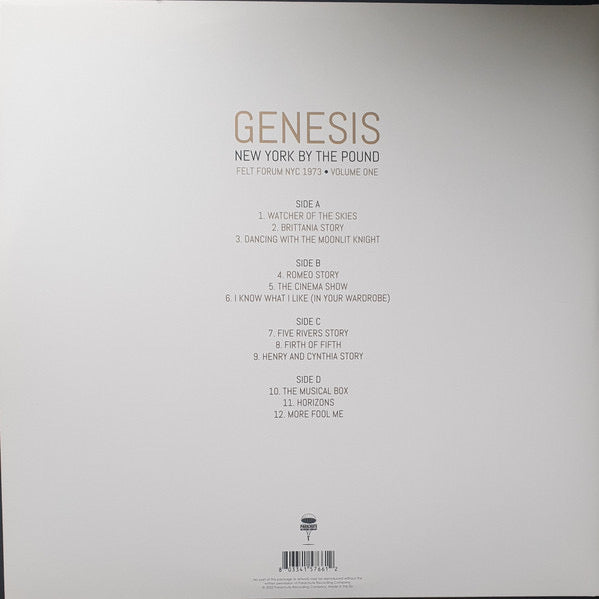GÉNESIS - New York by the Pound Vol. 1 - Quiosco Morrison