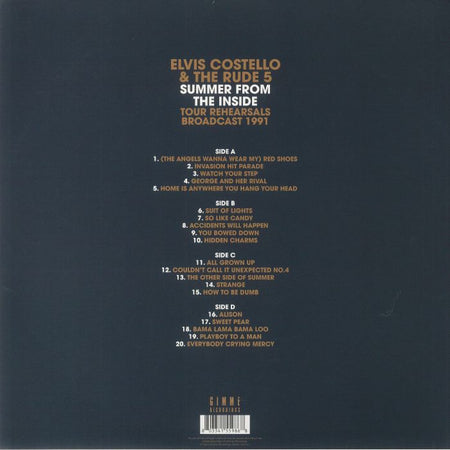 Elvis Costello & The Rude 5 – Summer From the Inside: Tour Rehearsals Broadcast 1991 - Quiosco Morrison