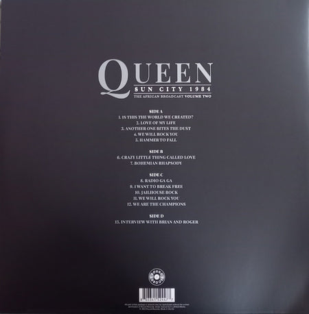 Queen – Sun City 1984 - The African Broadcast Volume 1 & 2 - Quiosco Morrison