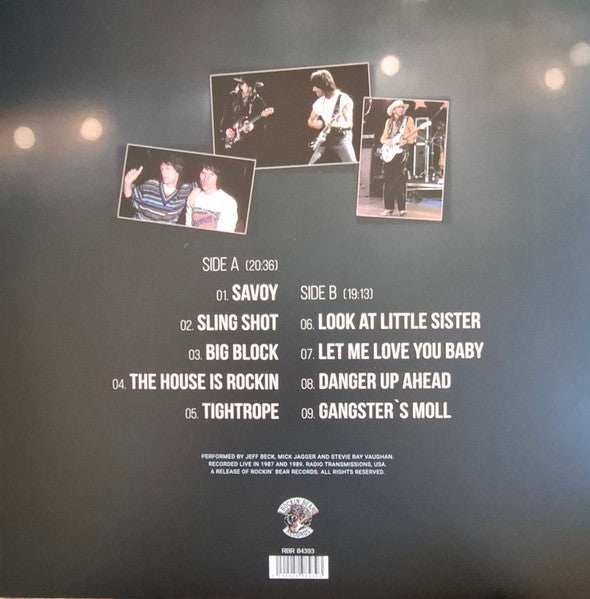 Jeff Beck Mick Jagger Stevie Ray - Original Radio Transmissions 1987 - 1989 Legends Live