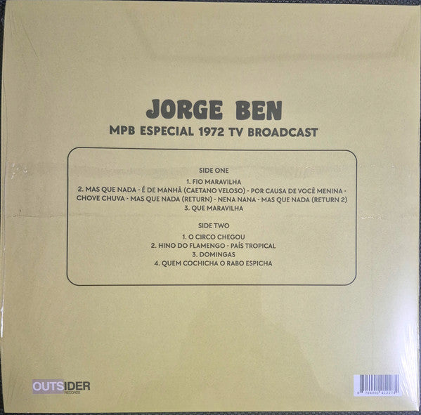 Jorge Ben - MPB Especial 1972 TV Broadcast - Quiosco Morrison