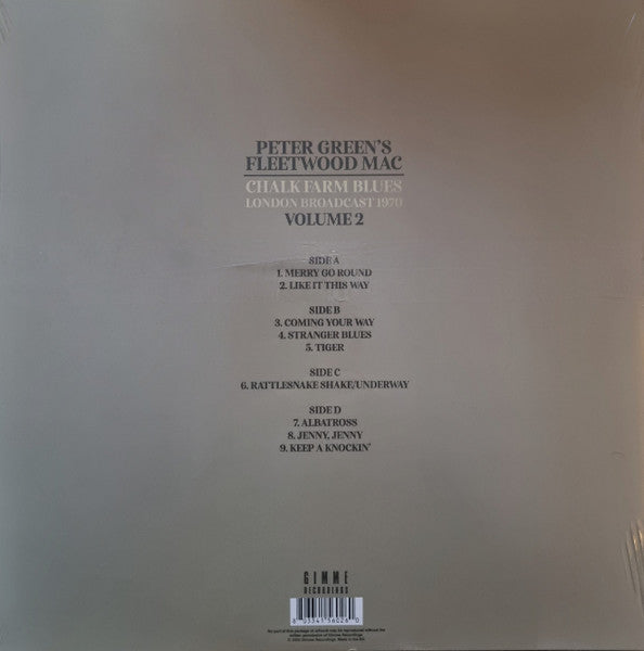 Peter Green's Fleetwood Mac Chalk Farm Blues London Broadcast 1970 Volume 2 - Quiosco Morrison