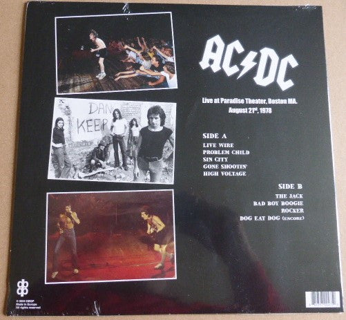 AC/DC - Live At Paradise Theater, Boston MA. August 21st, 1978