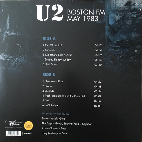 U2 - Boston FM May 1983