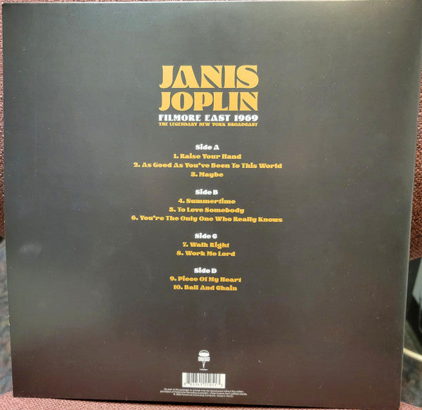 Janis Joplin - Filmore East 1969: The Legendary New York Broadcast - Quiosco Morrison