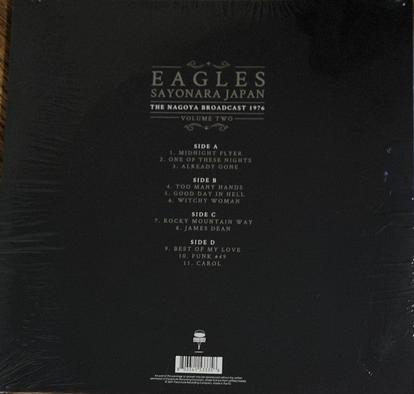 Eagles - Sayonara Japan: The Nagoya Broadcast 1976 Volume Two - Quiosco Morrison